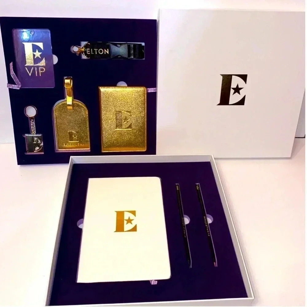 NIB Elton John VIP Concert 8 Pc Set Farewell Yellow Brick Road Final Tour